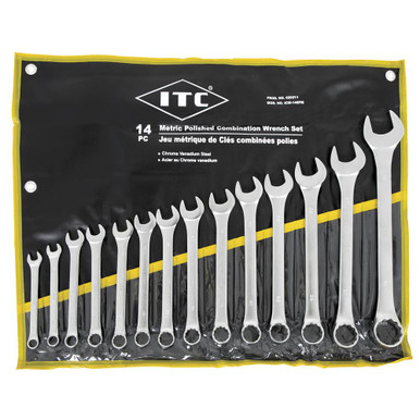 Polished Combination Wrench Set – Metric – 14 pc