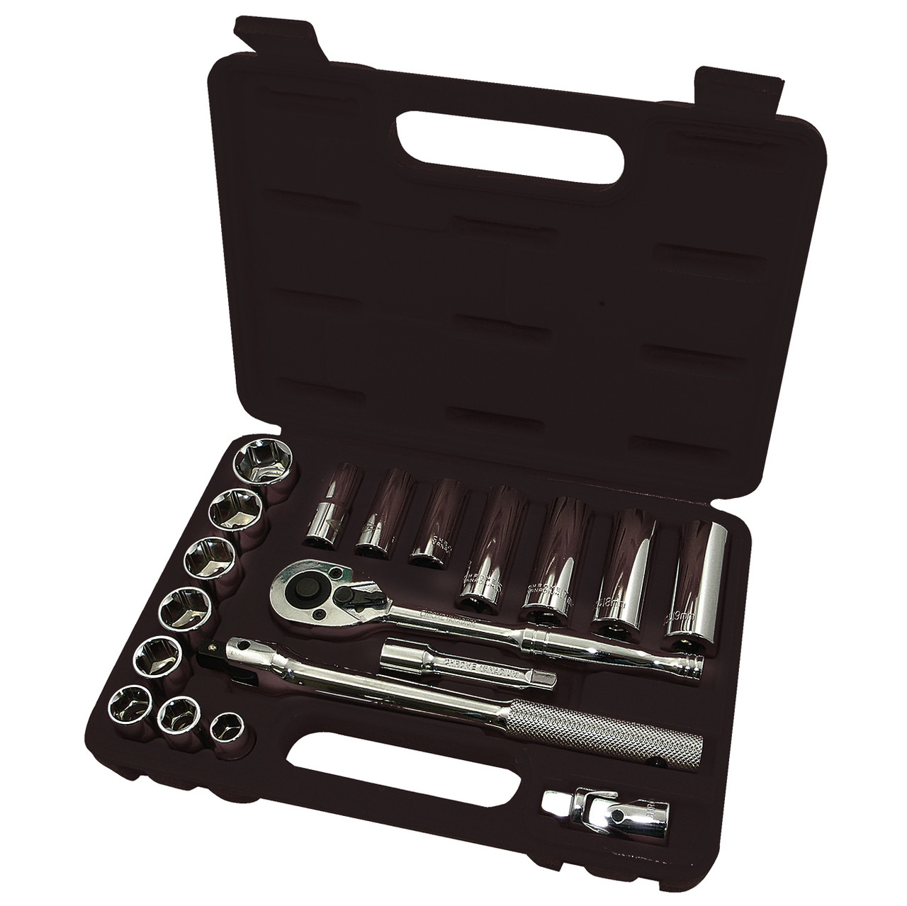 3/8" Drive Metric Socket Set – 20 pc