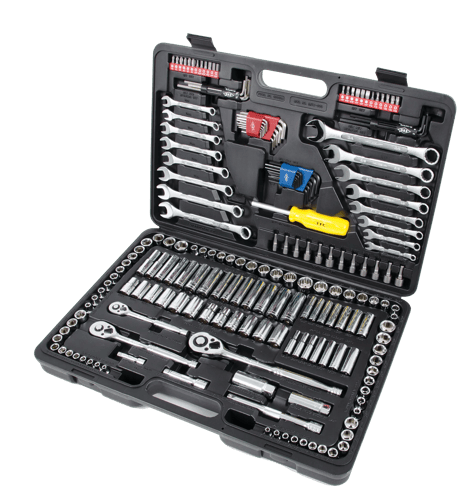Mechanic's Tool Set – 6 and 12 Point – 200 pc