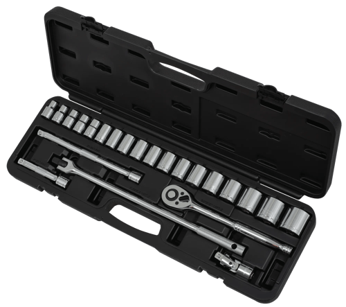1/2" Drive Metric Socket Set – 24 pc