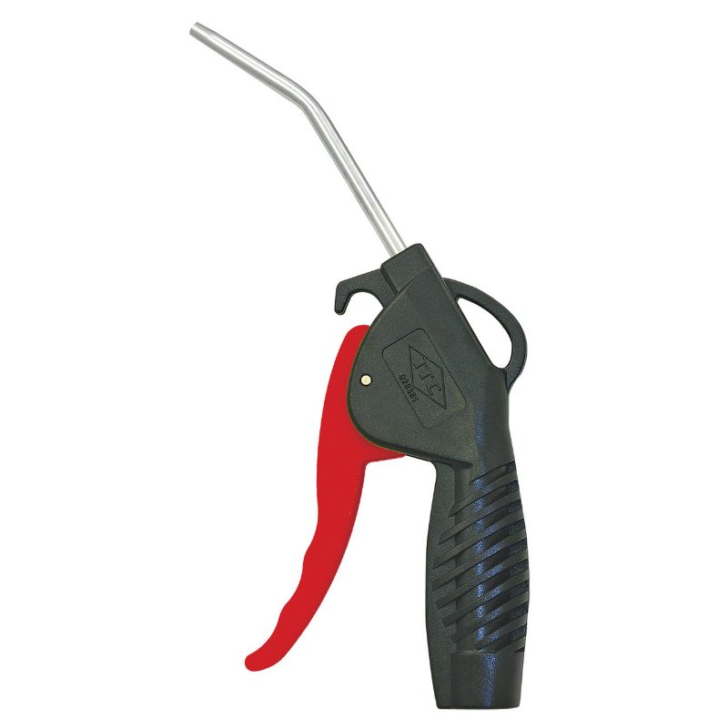 Blow Gun – 4" Angled Nozzle – 1/4" Hose Size – Black & Red
