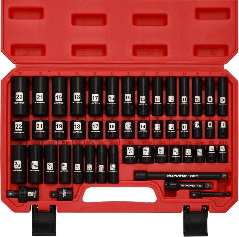 Socket Set – SAE / Metric – 3/8" Drive – 49 PC