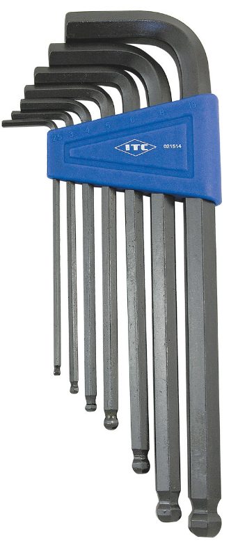 7 PC Metric Ball Nose Hex Key Set