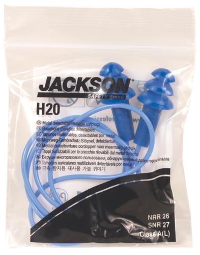 H20 Reusable Ear Plugs – Metal Detectable – Corded
