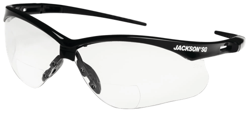 Jackson' SG Safety Glasses with Readers – Hardcoat – Clear Lens – 1.5
