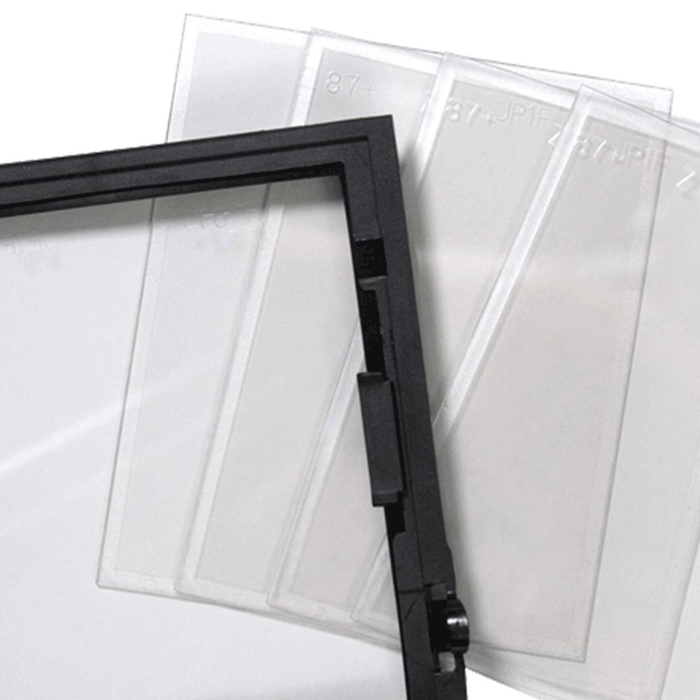Safety Plate Set – Polycarbonate – 5.25" x 4.5" with Replacement Retainer