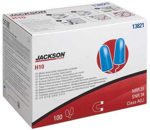 H10 Metal Detectable Disposable Ear Plugs – Corded