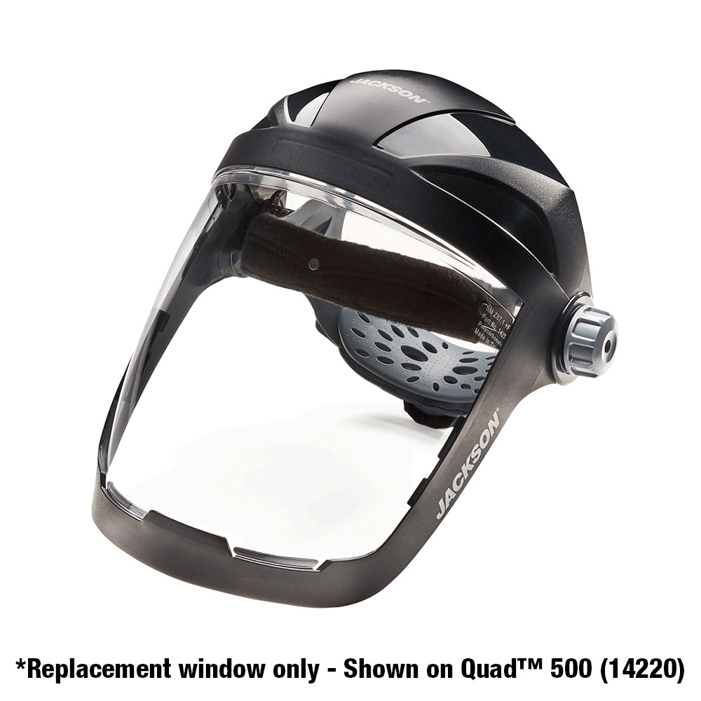 Quad 500® Series – Replacement Window – 8.58"X8.24"X0.060" – Clear Tint Anti-Fog