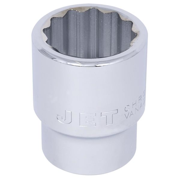 1" DR x 1-7/16" Regular Chrome Socket – 12 Point