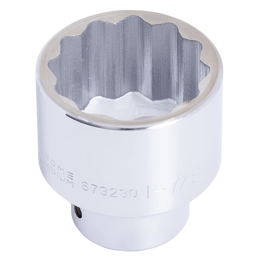 1" DR x 1-7/8" Regular Chrome Socket – 12 pt.