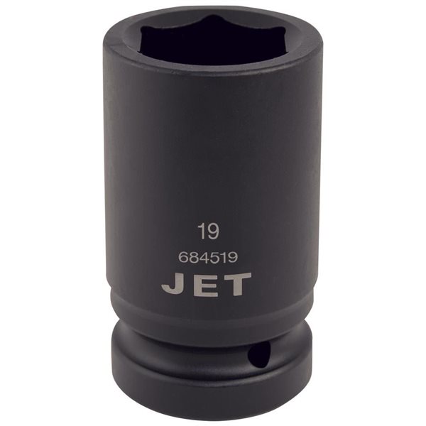 1" DR x 19 mm Regular Impact Socket – 6 pt.