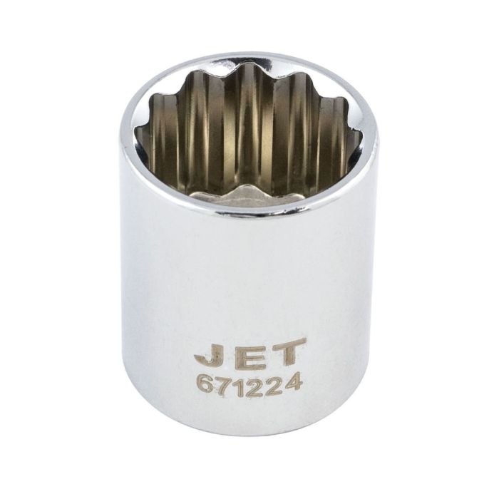 1" DR x 2-3/4" Regular Chrome Socket – 12 pt.