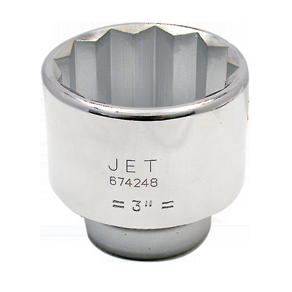 1" DR x 2-5/8" Regular Chrome Socket – 12 pt.