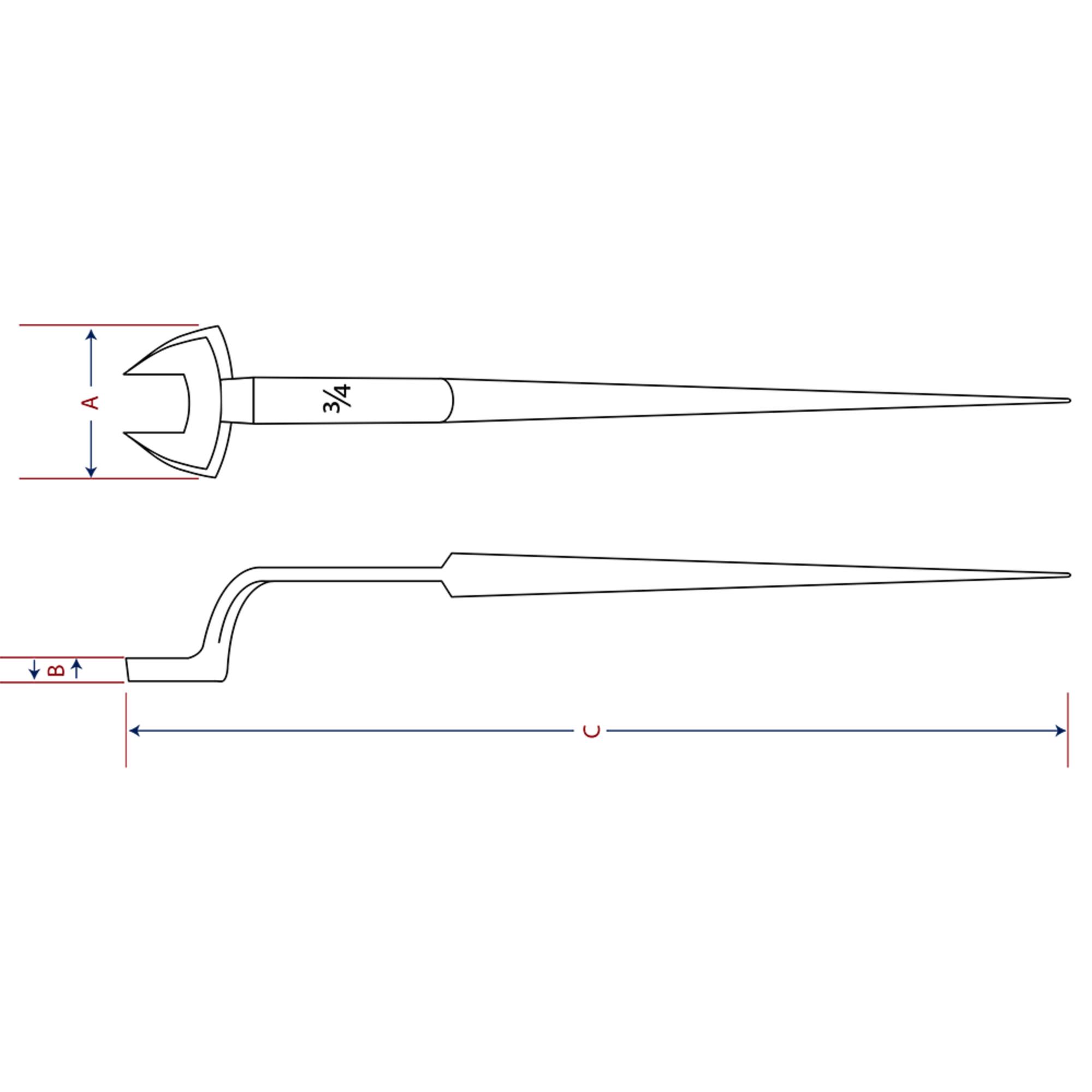 Open End Structural Wrench – 1"