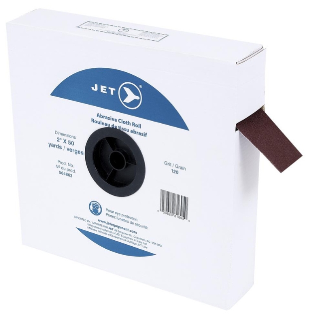A120 Abrasive Cloth Roll – 1" x 50 yd