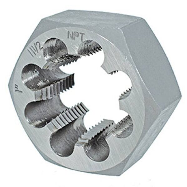1"-11-1/2NPT Alloy Hex Die – 1" Hex