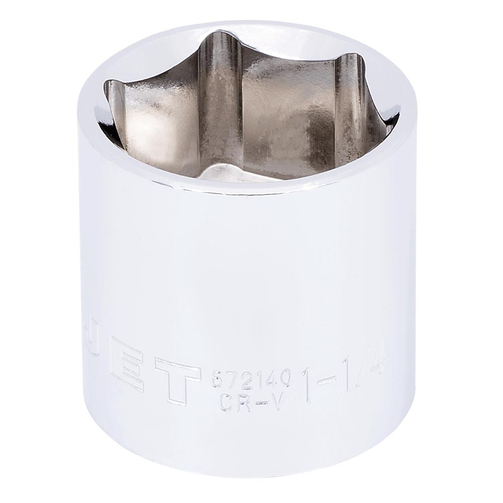 1/2" DR x 1-1/4" Regular Chrome Socket – 6 pt.
