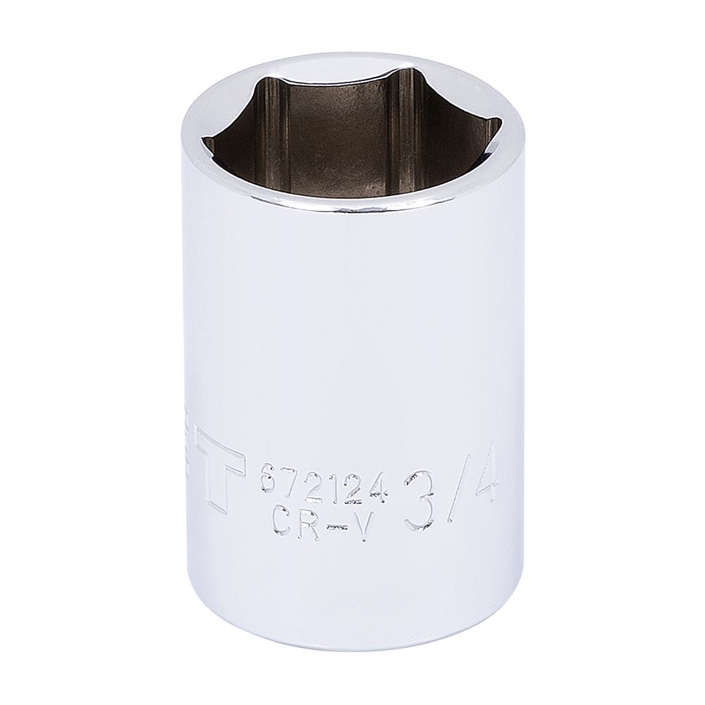 1/2" DR x 3/4" Regular Chrome Socket – 6 pt.