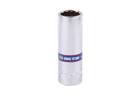 1/4" DR Chrome Socket – Metric – Deep – 12 pt. – 13 mm