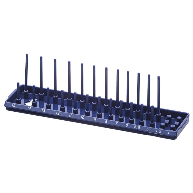 1/4" Dr Metric Socket Organizer Tray