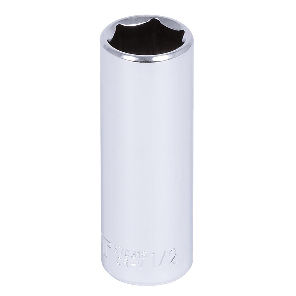 1/4" DR x 1/2" Deep Chrome Socket – 6 pt.