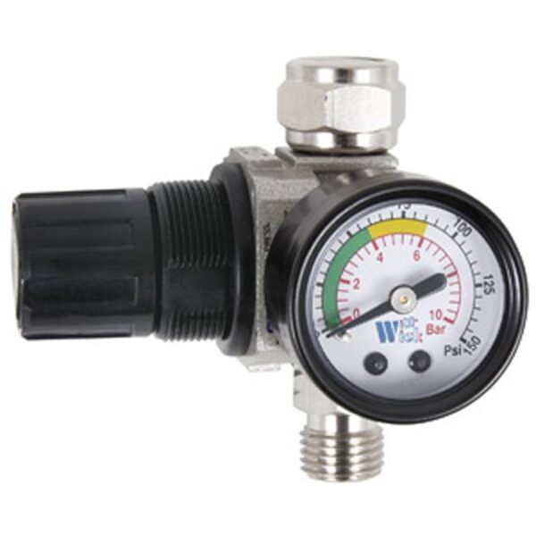1/4" NPT Air Dial Regulator with Gauge for for 409124 (HVLP) Spray Gun