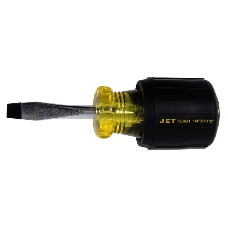 1/4" x 1-1/2" Slot Round Shank Cushion Grip Screwdriver