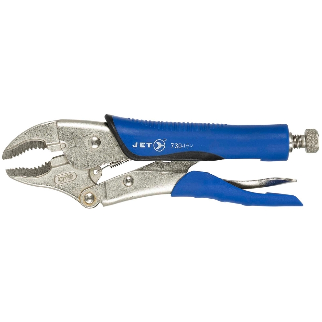 Curved Jaw Locking Pliers with Cutter – 10"