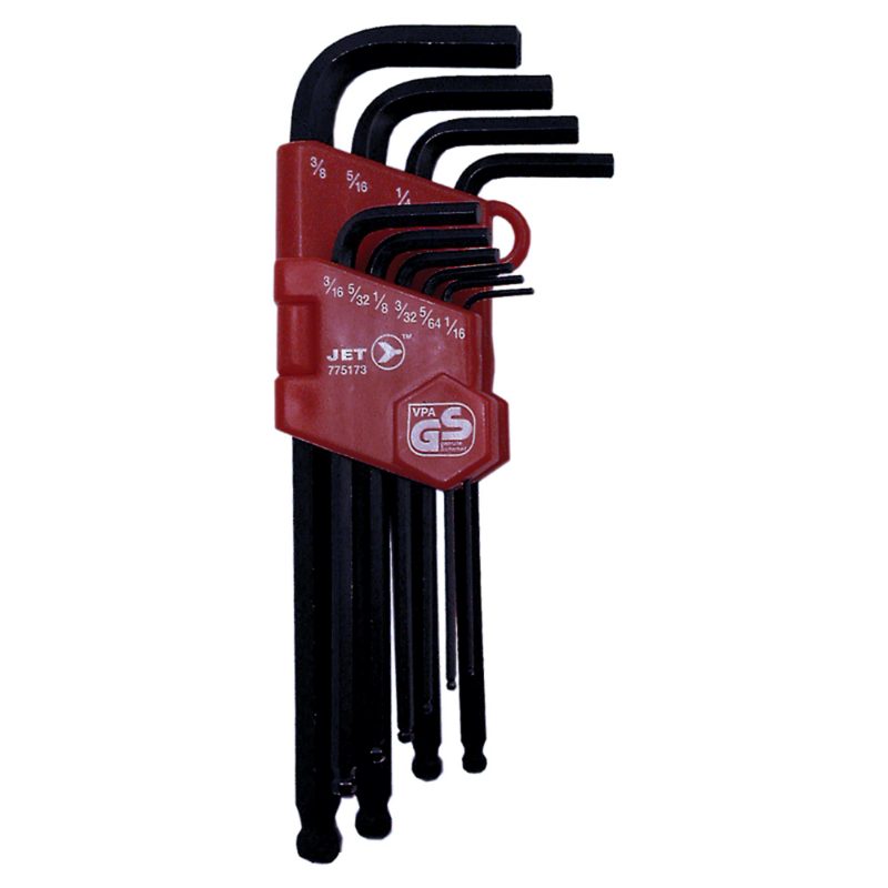 Ball Nose Hex Key Set – SAE – 10 pc