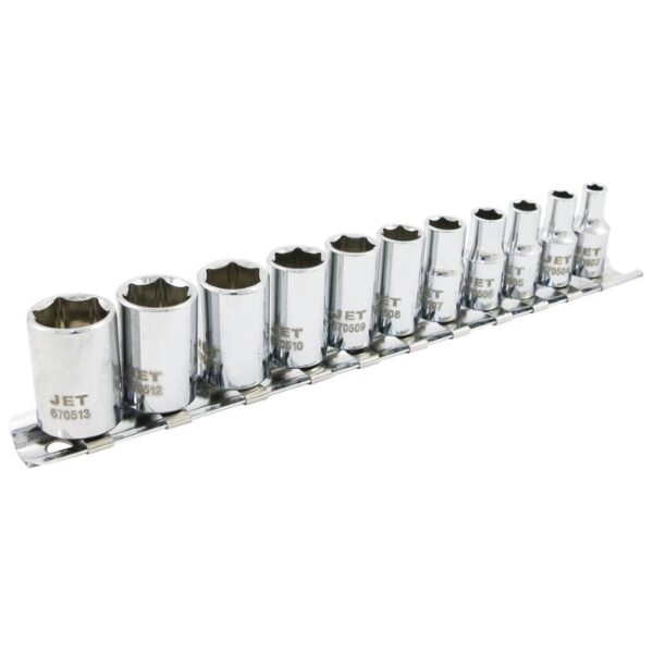 1/4" DR Metric Socket Set – 6 Point – 11 pc
