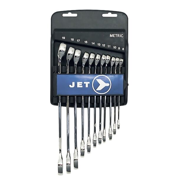 Long Metric Fully Polished Combination Wrench Set – 11 pc
