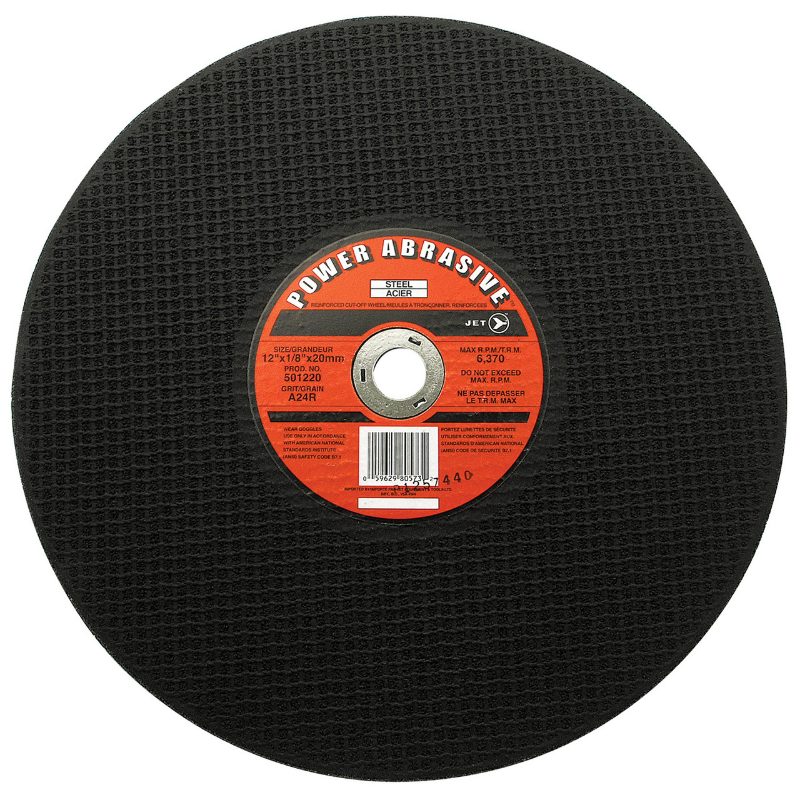 12 x 1/8 x 1 A24R POWER ABRASIVE T1 Cut-Off Wheel