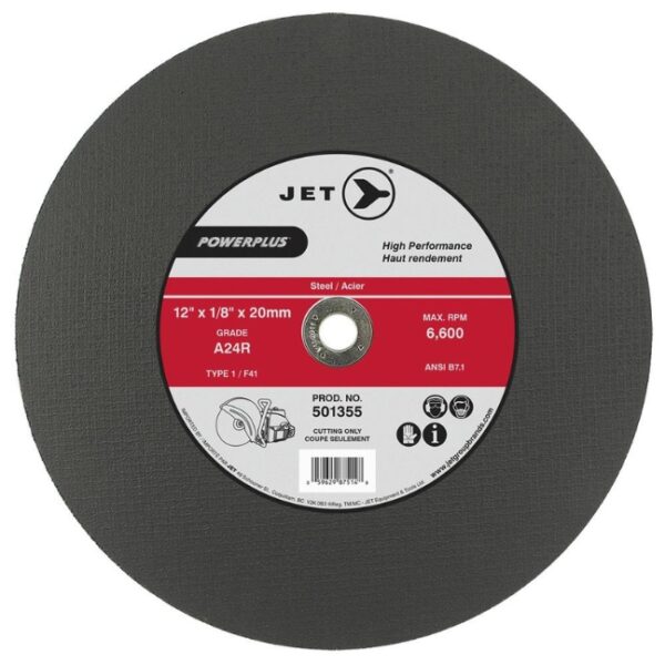 12 x 1/8 x 20mm A24R POWER ABRASIVE T1 Cut-Off Wheel