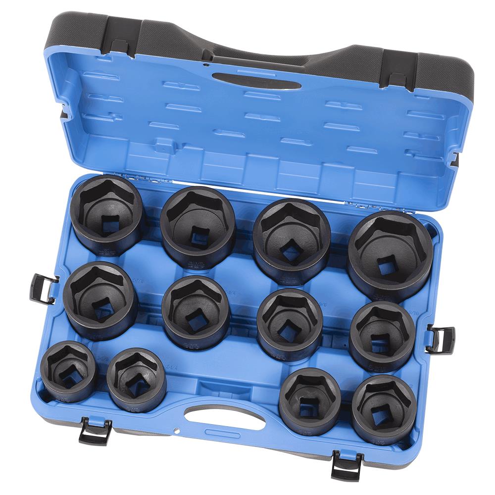 1" DR SAE Impact Socket Set – 6 pt. – 12 pc