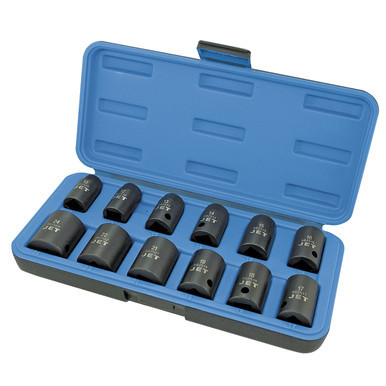 1/2" DR Metric Impact Socket Set – 6 pt. – 12 pc