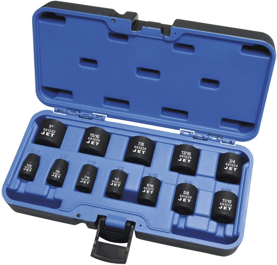 3/8" DR SAE Impact Socket Set – 6 pt. – 12 pc