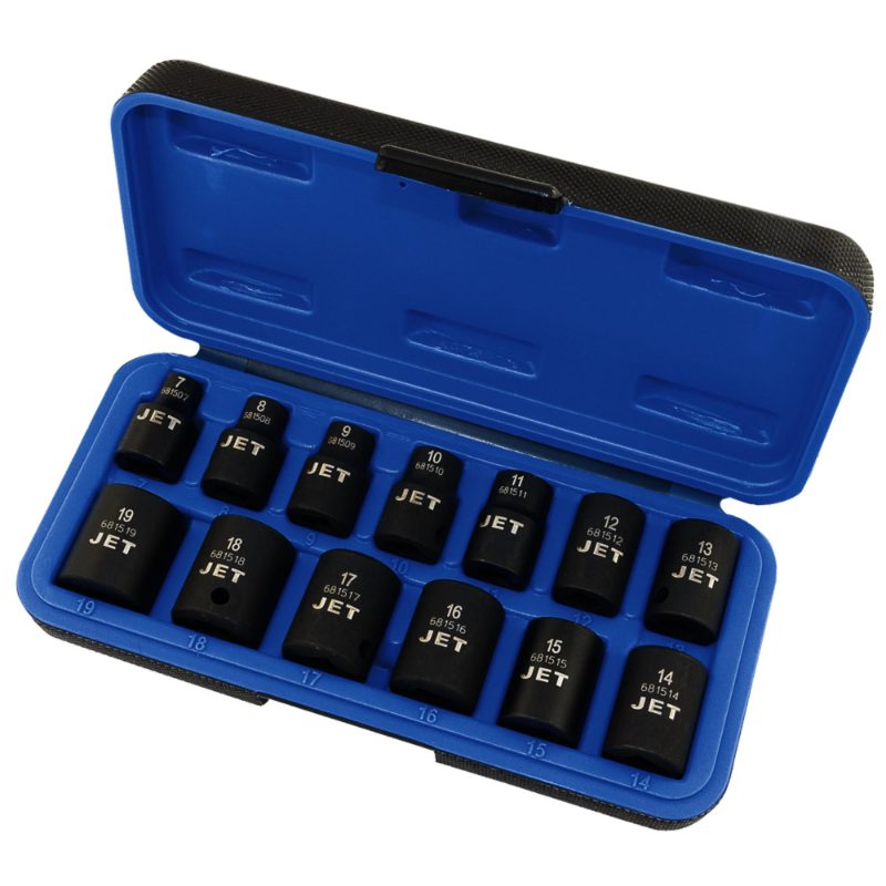 3/8" DR Metric Impact Socket Set – 6 pt. – 13 pc