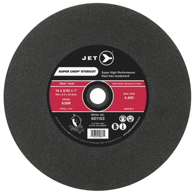 A30R Super Chop Stud Cut T1 Cut-Off Wheel – 14" x 3/32" x 1"