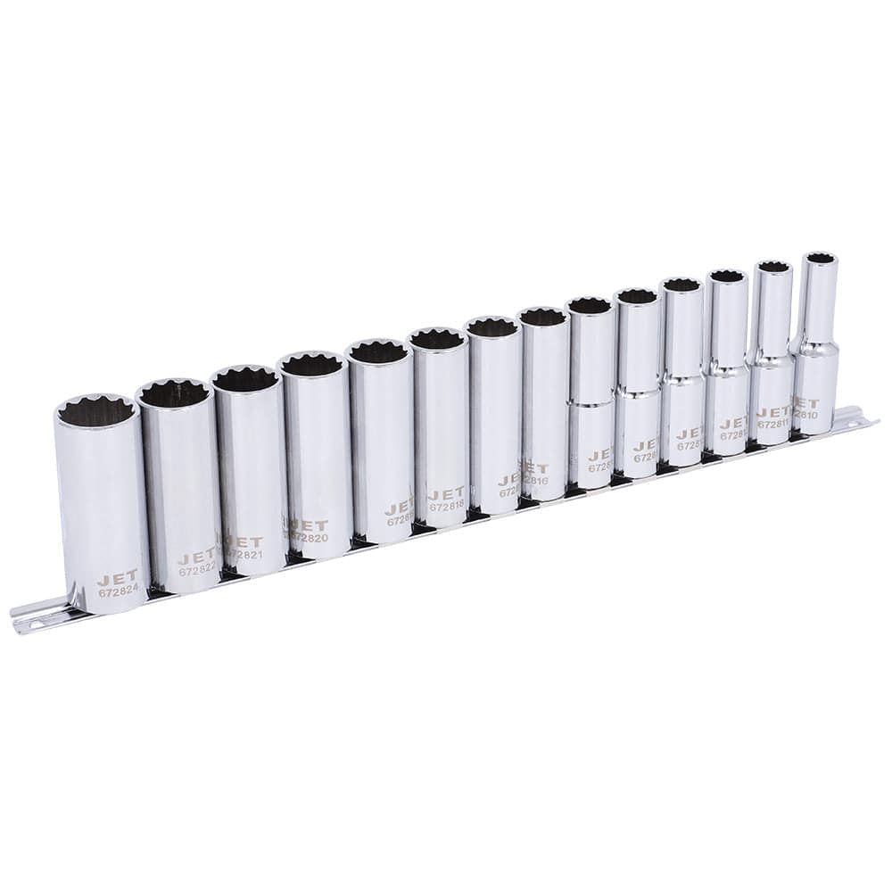 1/2" DR Deep Metric Socket Set – 12 pt. – 14 pc