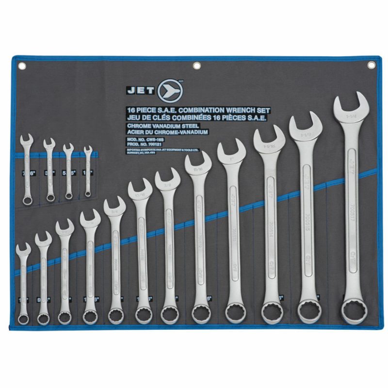 16 PC SAE Raised Panel Combination Wrench Set
