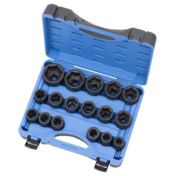 3/4" Dr Metric Impact Socket Set – 17 pc