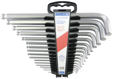 Metric Jumbo Extra Long Ball Nose Hex Key Set – 17 pc