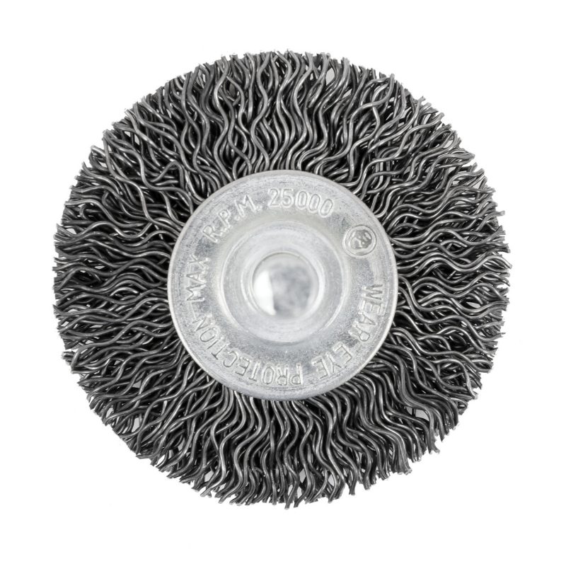 Shaft Mounted Crimped Radial Brush – 2" x 1/4"