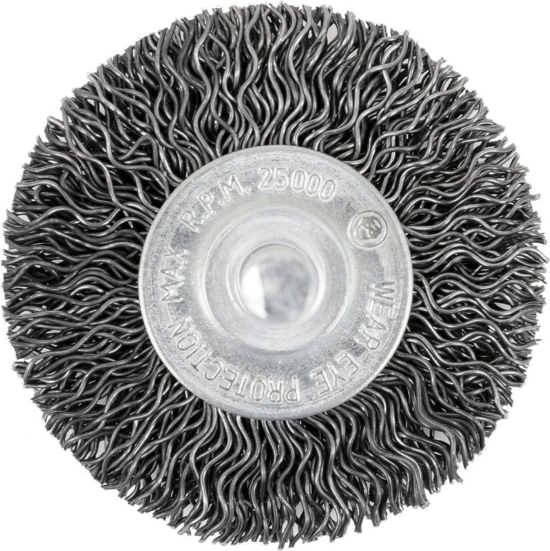 2 x 1/4" Shaft Mounted Crimped Radial Brush