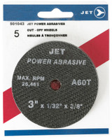 2 x 1/8 x 3/8 A46T Power Abrasive T1 Cut-Off Wheel