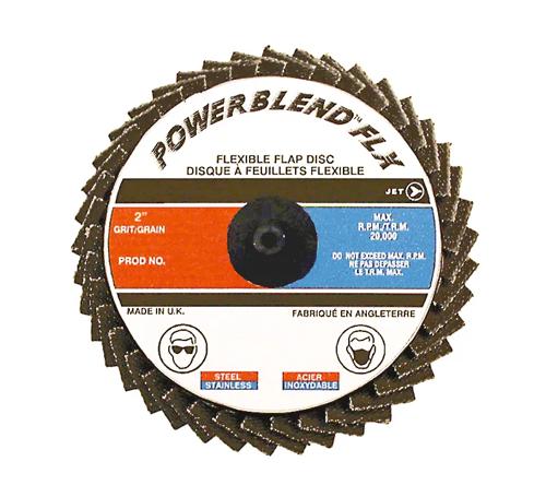 2" Z40 POWERBLEND FLX Roll-on Flap Disc – Type R Mount