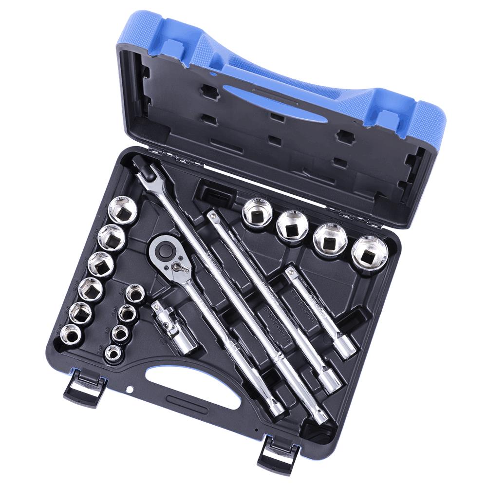 1/2" DR SAE Socket Wrench Set – 6 pt. – 20 pc