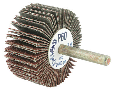 A60 1/4" Shaft Mounted Flapwheel – 2-1/2" x 1"