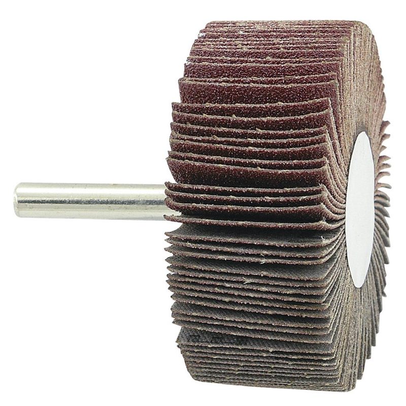A80 1/4" Shaft Mounted Flapwheel – 2-1/2" x 1"