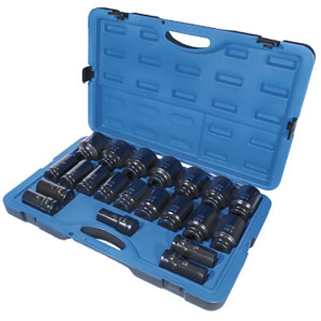 3/4" DR SAE Impact Socket Set – 6 pt. – 21 pc